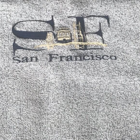 VTG, S F SAN FRANCISCO MADE IN USA 🇺🇸MEN SWEATER - Picture 5 of 16
